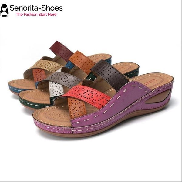 super comfortable cross border sandals women slope with large size women's shoes solid color slippers, Black
super comfortable cross border sandals women slope with large size women's shoes solid color slippers, Black