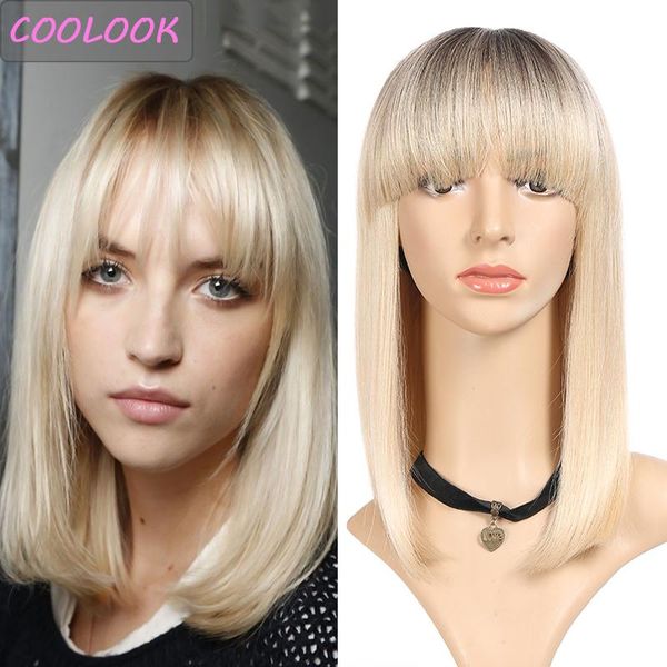 synthetic wigs short bob blonde for women ombre straight with bangs fibre natural lolita wig peruca cosplay, Black
synthetic wigs short bob blonde for women ombre straight with bangs fibre natural lolita wig peruca cosplay, Black