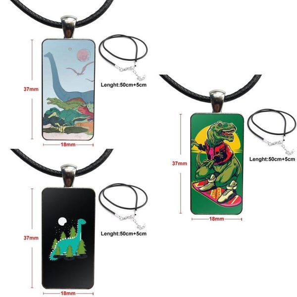 pendant necklaces cute roaring dinosaur classic vintage jewelry steel plated with glass cabochon choker long rectangle necklace for unisex, Silver
pendant necklaces cute roaring dinosaur classic vintage jewelry steel plated with glass cabochon choker long rectangle necklace for unisex, Silver