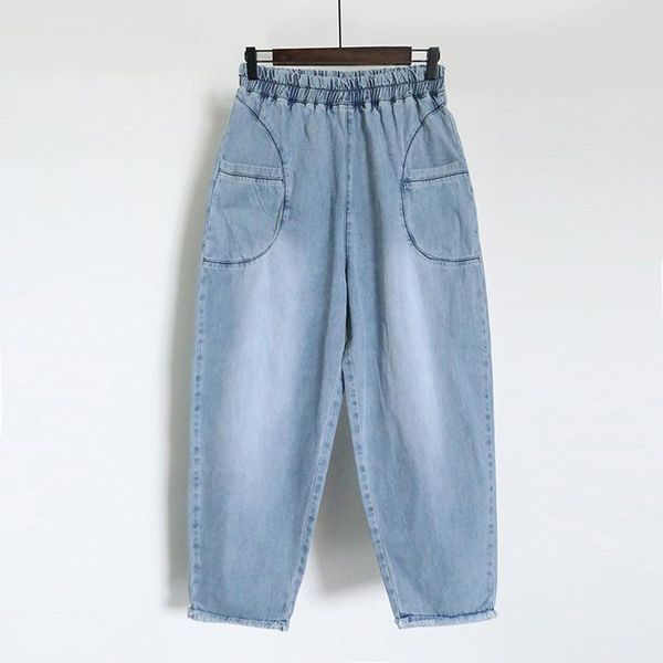 women's jeans women high waist casual loose plus size elastic tassel femme ankle length denim harem pants 4xl 5xl 6xl, Blue
women's jeans women high waist casual loose plus size elastic tassel femme ankle length denim harem pants 4xl 5xl 6xl, Blue