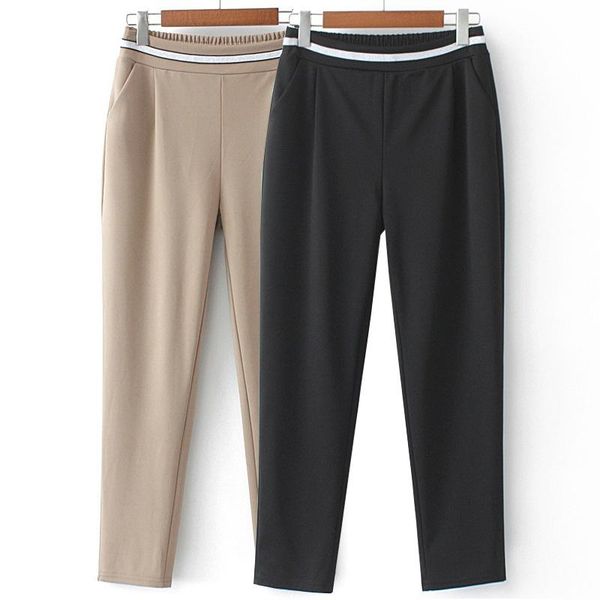 women's pants & capris spring and autumn nine point large elastic waist harlan long, Black;white
women's pants & capris spring and autumn nine point large elastic waist harlan long, Black;white