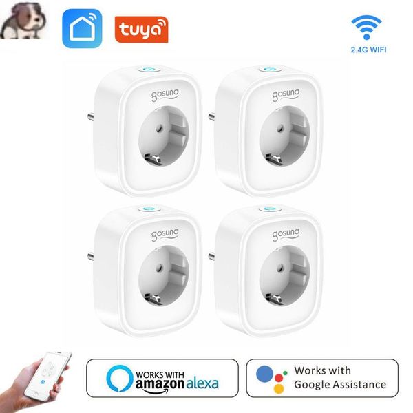 smart power plugs gosund wifi eu plug socket tuya/smart life remote control home appliances works with alexa google no hub require
smart power plugs gosund wifi eu plug socket tuya/smart life remote control home appliances works with alexa google no hub require