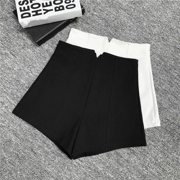 women's shorts korean high waist women autumn winter streetwear wide leg a-line casual zipper black white femme, White;black
women's shorts korean high waist women autumn winter streetwear wide leg a-line casual zipper black white femme, White;black