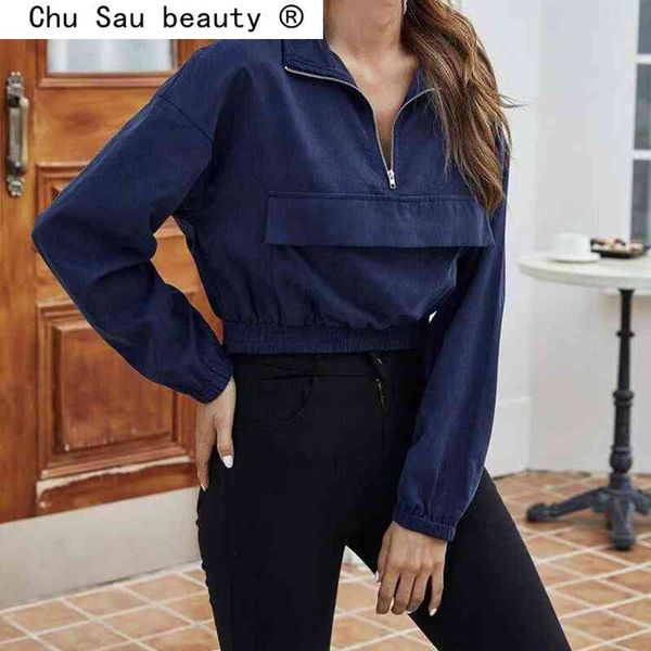streetwear style navy blue jacket women casual loose turndown collar zipper long sleeve spring coat female chaqueta 210514, Black;brown
streetwear style navy blue jacket women casual loose turndown collar zipper long sleeve spring coat female chaqueta 210514, Black;brown
