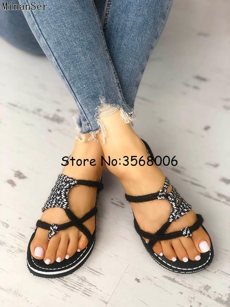slippers crisscross braided women sllipper rome style summer beach flip-flops shoes european woman clip-toe slides big size 43, Black
slippers crisscross braided women sllipper rome style summer beach flip-flops shoes european woman clip-toe slides big size 43, Black