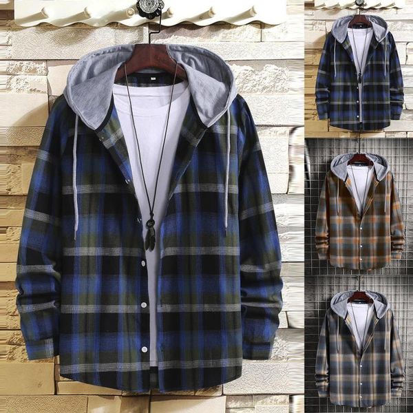 men's casual shirts fashion printing loose lapel hooded plaid long sleeve shirt jacket blouse, White;black
men's casual shirts fashion printing loose lapel hooded plaid long sleeve shirt jacket blouse, White;black