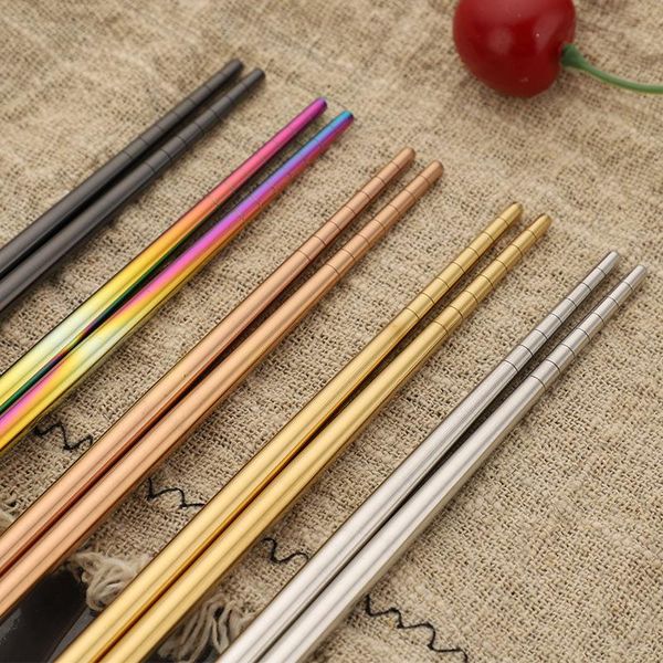 chopsticks stainless steel metal chop sticks tableware silver gold multicolor wedding party festival supplies fast noodles
chopsticks stainless steel metal chop sticks tableware silver gold multicolor wedding party festival supplies fast noodles