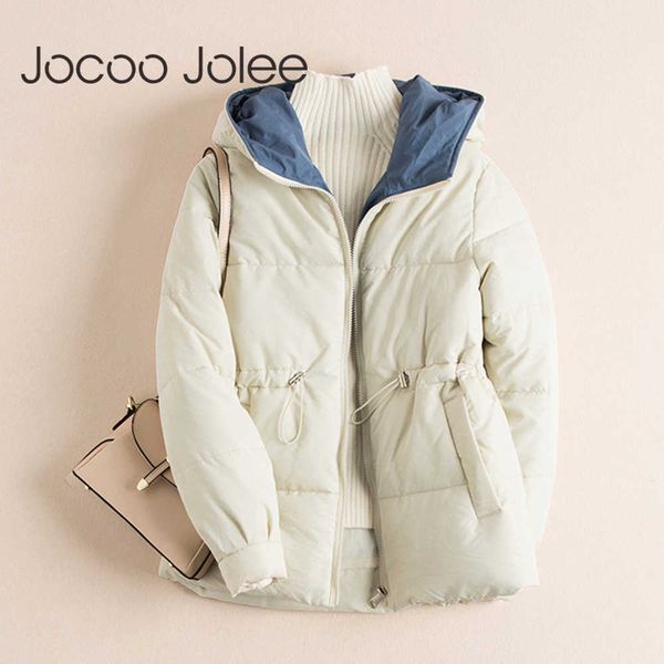 jocoo jolee women zipper parka short cotton-padded jacket hooded warm winter jackets harajuku drawstring coats outwear 210619, Black
jocoo jolee women zipper parka short cotton-padded jacket hooded warm winter jackets harajuku drawstring coats outwear 210619, Black