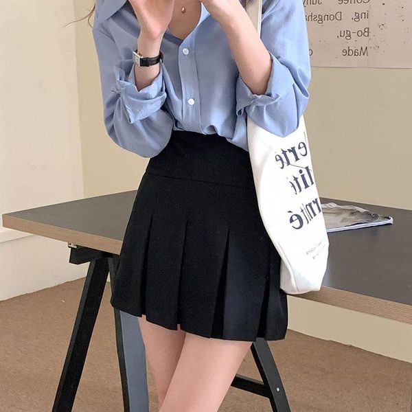 skirts sml 4colors woman summer mini 2021 preppy style high waist a line pencil skirt solid color pleated womens (x1907, Black
skirts sml 4colors woman summer mini 2021 preppy style high waist a line pencil skirt solid color pleated womens (x1907, Black