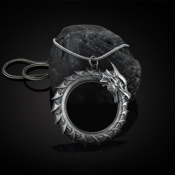 fashion personality dragon pendant necklace domineering men's punk hip hop jewelry accessories gift for boyfriend necklaces, Silver
fashion personality dragon pendant necklace domineering men's punk hip hop jewelry accessories gift for boyfriend necklaces, Silver