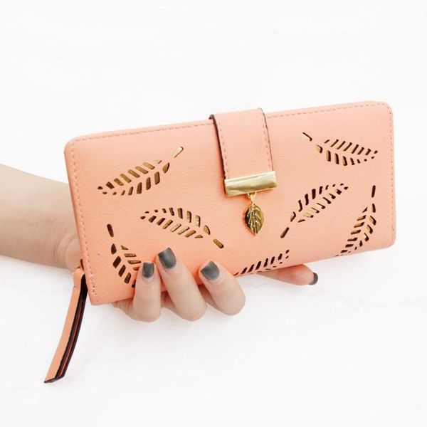 wallets 2021 women lady pu leather long wallet phone bag money coin pocket card holder purse leaves hollow clutch, Red;black
wallets 2021 women lady pu leather long wallet phone bag money coin pocket card holder purse leaves hollow clutch, Red;black