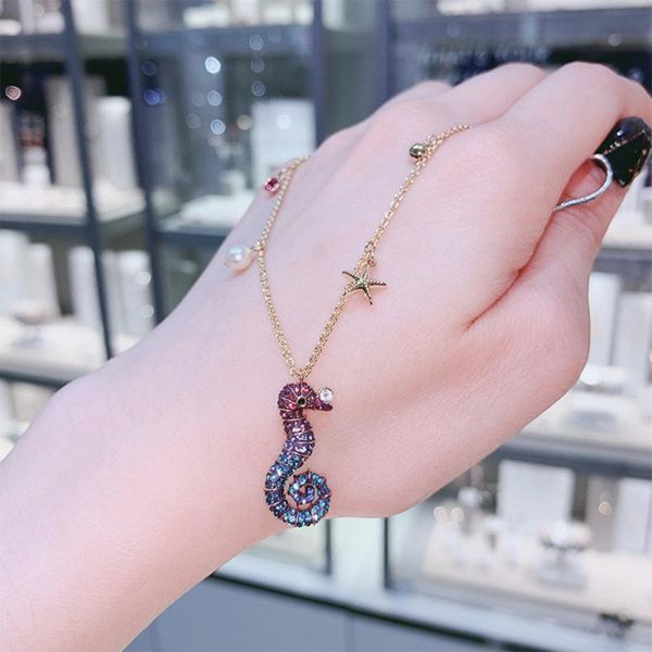 fashion accessories cute and sweet ocean horse pendant necklace shiny seahorse decoration female clavicle necklaces, Silver
fashion accessories cute and sweet ocean horse pendant necklace shiny seahorse decoration female clavicle necklaces, Silver