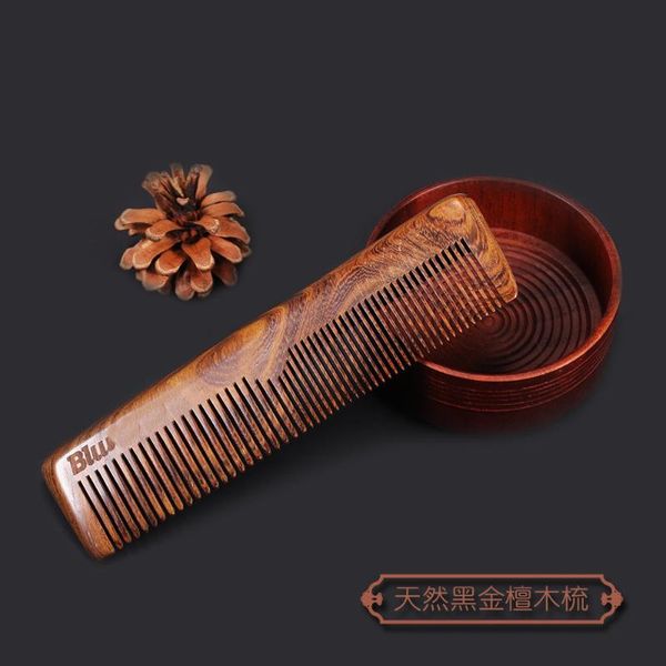 hair brushes black gold sandalwood comb portable hairdressing fine tooth long balsamo durable beard, Silver
hair brushes black gold sandalwood comb portable hairdressing fine tooth long balsamo durable beard, Silver