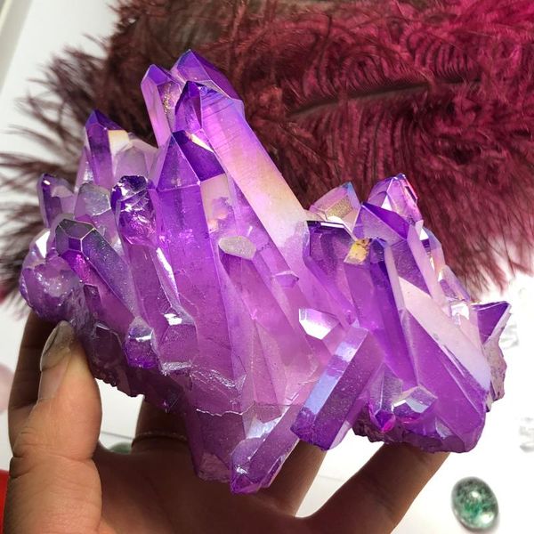 decorative objects & figurines 1pc aura crystal cluster angel titanium quartz stunning rainbow specimen minerals reiki healing chakra
decorative objects & figurines 1pc aura crystal cluster angel titanium quartz stunning rainbow specimen minerals reiki healing chakra