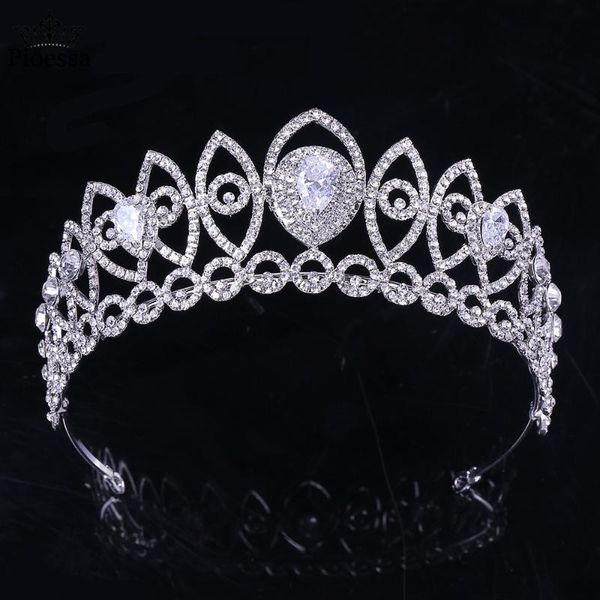 pioessa high-grade cubic zirconia inlayed headbands luxury bridal king crowns elegant headwear prom hair wear wedding jewelry clips & barret, Golden;silver
pioessa high-grade cubic zirconia inlayed headbands luxury bridal king crowns elegant headwear prom hair wear wedding jewelry clips & barret, Golden;silver