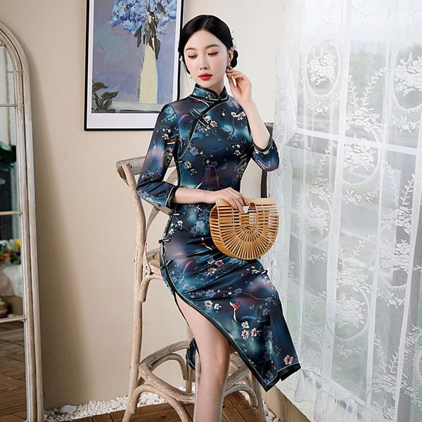 ethnic clothing lady plus size 3xl print floral qipao rayon long cheongsam traditional chinese dress gown elegant wedding party autumn vesti, Red
ethnic clothing lady plus size 3xl print floral qipao rayon long cheongsam traditional chinese dress gown elegant wedding party autumn vesti, Red