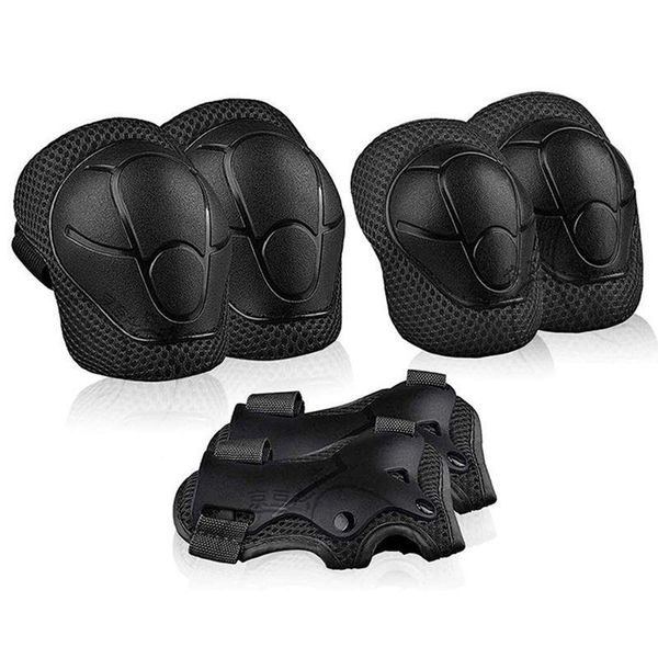 elbow & knee pads 6pcs/set protective gear set skating helmet pad wrist hand protector for kids cycling, Black;gray
elbow & knee pads 6pcs/set protective gear set skating helmet pad wrist hand protector for kids cycling, Black;gray