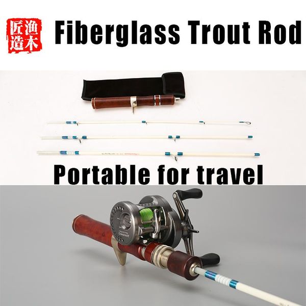 wood hand-made fiberglass trout rod ul super soft and ultra light 1.55m four-section portable travel stream ejection fishing boat rods
wood hand-made fiberglass trout rod ul super soft and ultra light 1.55m four-section portable travel stream ejection fishing boat rods
