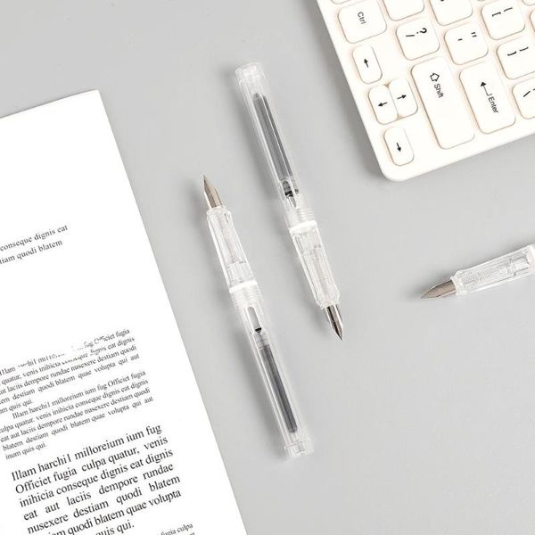 1pc ef simplicity replaceable ink bag fountain pen luxury inking pens for student calligraphy kawaii school supplies
1pc ef simplicity replaceable ink bag fountain pen luxury inking pens for student calligraphy kawaii school supplies