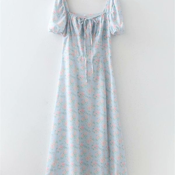 puwd sweet women square collar bow lace dress summer fashion ladies beach style cute fresh female printed 210522, Black;gray
puwd sweet women square collar bow lace dress summer fashion ladies beach style cute fresh female printed 210522, Black;gray