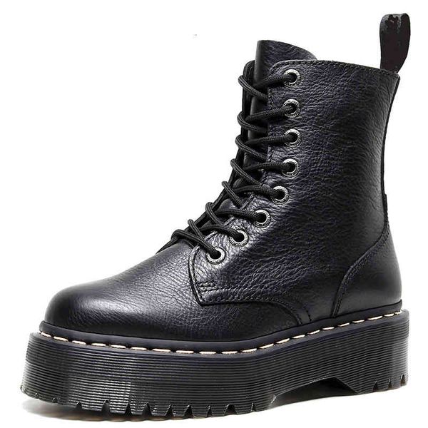 dress shoes women platform boots chunky motorcycle genuine leather booties fashion female height flat ladies botas combat large si, Black
dress shoes women platform boots chunky motorcycle genuine leather booties fashion female height flat ladies botas combat large si, Black