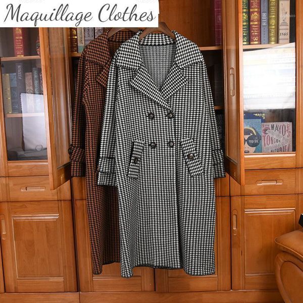 korean style women's elegant houndstooth overcoat women autumn double-breasted coat c575 wool & blends, Black
korean style women's elegant houndstooth overcoat women autumn double-breasted coat c575 wool & blends, Black