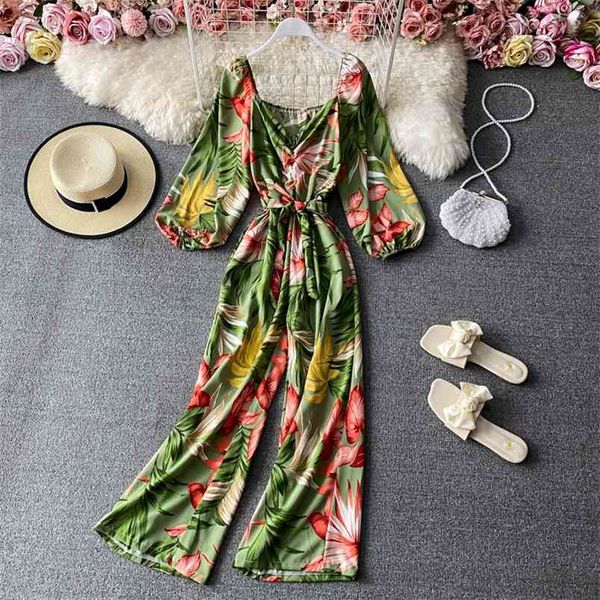 spring autumn retro printed jumpsuit women's folded v-neck waist thinning seaside vacation wide leg pants c134 210506, Black;white
spring autumn retro printed jumpsuit women's folded v-neck waist thinning seaside vacation wide leg pants c134 210506, Black;white