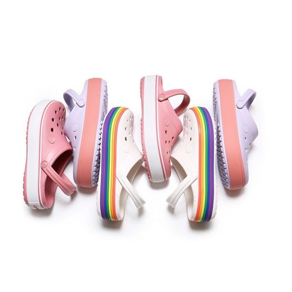 fashion women's crocses thick soled hole shoes increase shoe of sponge cake outdoor beach sandals leisure simplicity flat bottom slippe, Black
fashion women's crocses thick soled hole shoes increase shoe of sponge cake outdoor beach sandals leisure simplicity flat bottom slippe, Black