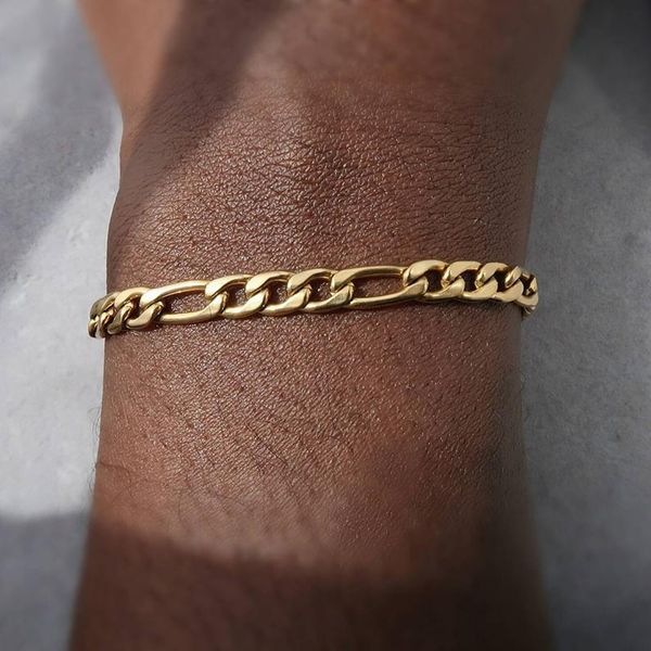 gold 316l chain twist do not fade men jewelry titanium stainless steel bracelet charm, Golden;silver
gold 316l chain twist do not fade men jewelry titanium stainless steel bracelet charm, Golden;silver