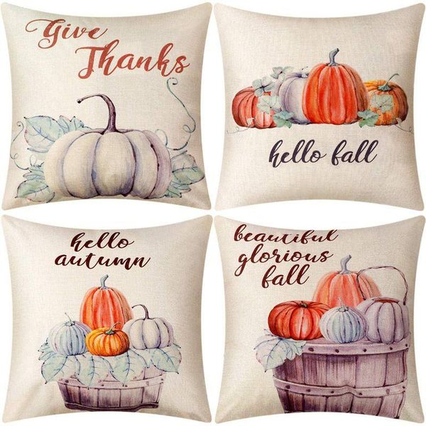 pillow case 4 pieces pumpkin cover throw cushion for autumn fall thanksgiving home decoration supplies
pillow case 4 pieces pumpkin cover throw cushion for autumn fall thanksgiving home decoration supplies