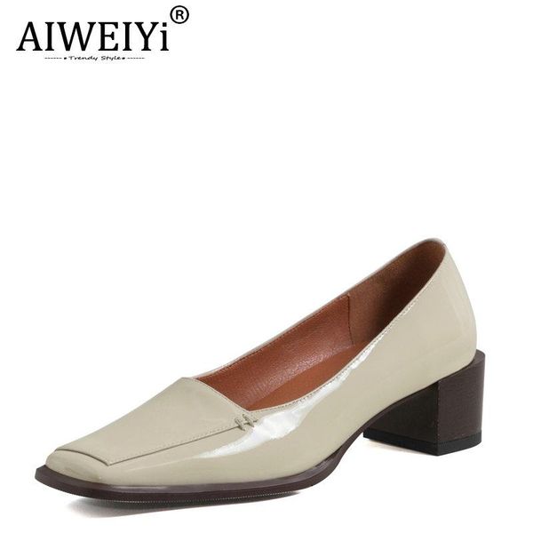 aiweiyi cow leather square toe high heels spring autumn thick heel retro single shoes women genuine pumps dress, Black
aiweiyi cow leather square toe high heels spring autumn thick heel retro single shoes women genuine pumps dress, Black