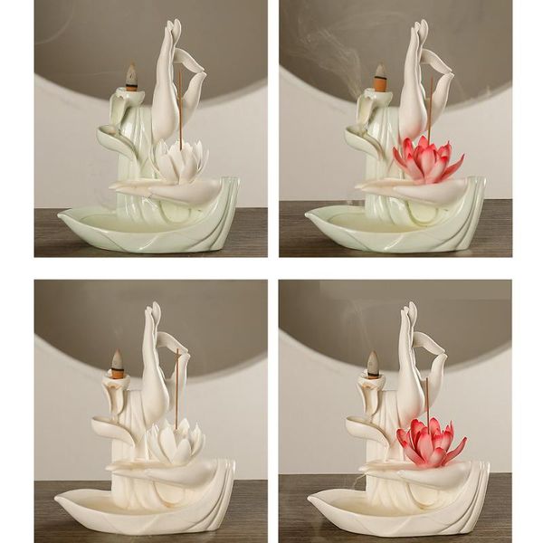 lotus incense burner backflow holder ceramic handcrafted for home decor fragrance lamps
lotus incense burner backflow holder ceramic handcrafted for home decor fragrance lamps