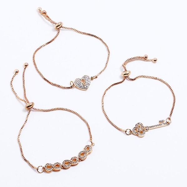 jewelry bracelets sets heart key charm bracelets box chain for women fashion of shipping, Golden;silver
jewelry bracelets sets heart key charm bracelets box chain for women fashion of shipping, Golden;silver