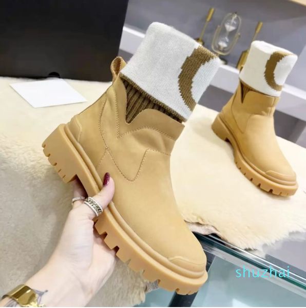 2021 luxury designer women snow boots leather print wool knitted sock ankle booties fashion autum winter outdoor warm, Black
2021 luxury designer women snow boots leather print wool knitted sock ankle booties fashion autum winter outdoor warm, Black