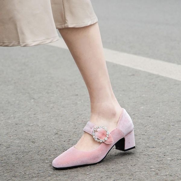 dress shoes us4-11 womens velvet pointed toe mary janes high block chunky heels pumps rhinestones crystal buckle banquet plus size, Black
dress shoes us4-11 womens velvet pointed toe mary janes high block chunky heels pumps rhinestones crystal buckle banquet plus size, Black