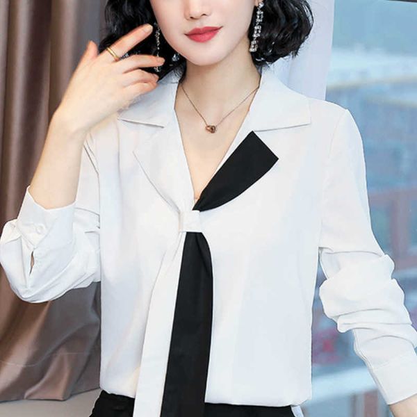 blusas mujer de moda chiffon blouse shirt women clothes long sleeve blouse women bow v-neck office blouse women c581 210602, White
blusas mujer de moda chiffon blouse shirt women clothes long sleeve blouse women bow v-neck office blouse women c581 210602, White