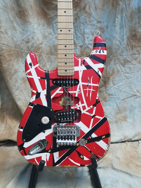 eddie van halen frankenstrat left handed electric guitar heavy relic/aged frankie striped
eddie van halen frankenstrat left handed electric guitar heavy relic/aged frankie striped