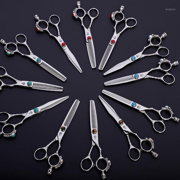 professional japan 440 steel 6 inch black hair scissors set cutting barber salon haircut thinning with silver accessories hz-0011
professional japan 440 steel 6 inch black hair scissors set cutting barber salon haircut thinning with silver accessories hz-0011