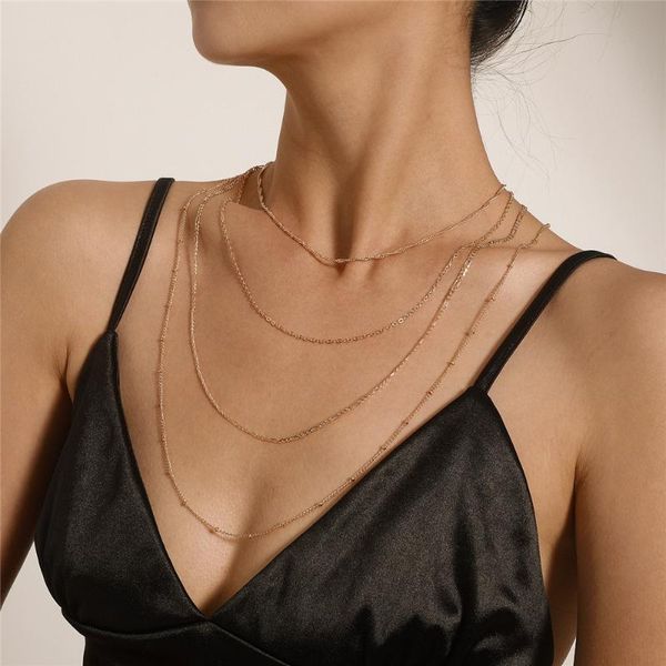 chains 78mm 2021 fashion multilayer round bead necklace korean women charm trend hip hop rosary clavicle chain party jewelry gift, Silver
chains 78mm 2021 fashion multilayer round bead necklace korean women charm trend hip hop rosary clavicle chain party jewelry gift, Silver