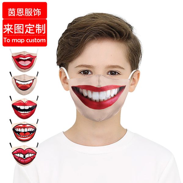 high-quality s big lips funny 3d digital printing protection double layer filter washable children's life mask
high-quality s big lips funny 3d digital printing protection double layer filter washable children's life mask