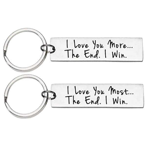 keychains fun keychain gift for her i love you more the end win valentine's day mother's father's christmas anniversary l5yb, Silver
keychains fun keychain gift for her i love you more the end win valentine's day mother's father's christmas anniversary l5yb, Silver
