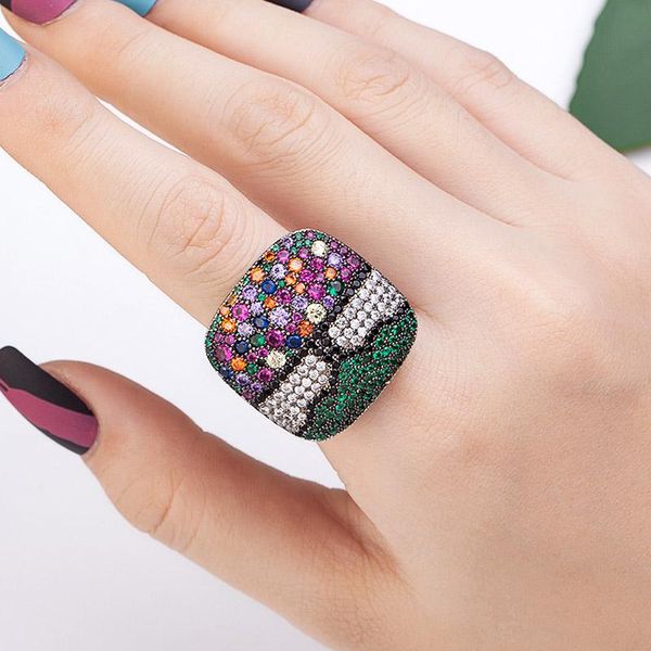 Zlxgirl Quality CZ Cubic Zriconia Wedding Ring Jewelry For Women Metal Heterosexual Zircon Banquet Aneis Anel Rings, Slivery;golden 
Zlxgirl Quality CZ Cubic Zriconia Wedding Ring Jewelry For Women Metal Heterosexual Zircon Banquet Aneis Anel Rings, Slivery;golden