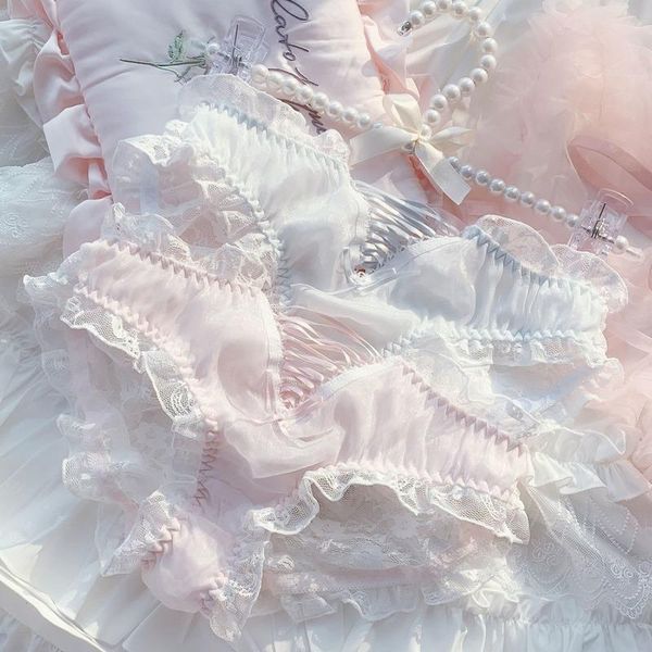 women's panties japanese young girl seamless thong cute women underwear lingerie femme blue pink ruffles ladies lolita panty bandage, Black;pink
women's panties japanese young girl seamless thong cute women underwear lingerie femme blue pink ruffles ladies lolita panty bandage, Black;pink