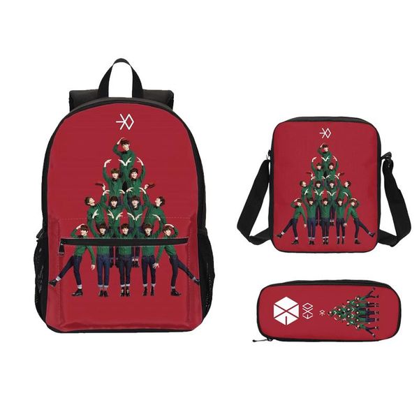 backpack 3pcs exo kpop bag sets design girls backpacklapsing pen bolsa escolar mochila feminina plecak sac a dos
backpack 3pcs exo kpop bag sets design girls backpacklapsing pen bolsa escolar mochila feminina plecak sac a dos