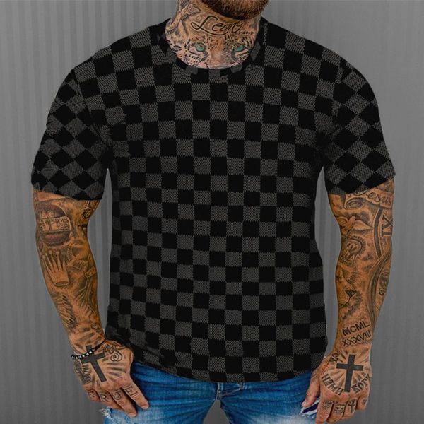 men's t-shirts 3d and women's children's classic plaid short-sleeved t-shirt casual trend summer, White;black
men's t-shirts 3d and women's children's classic plaid short-sleeved t-shirt casual trend summer, White;black