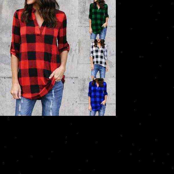 casual red plaid black check women shirts boyfriend style loose camisa autumn 5xl plus size, White
casual red plaid black check women shirts boyfriend style loose camisa autumn 5xl plus size, White