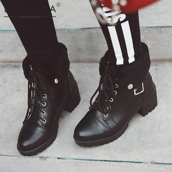 boots lapolaka 2021 work women shoes platform belt buckle skidproof comfy ins dropship booties female, Black
boots lapolaka 2021 work women shoes platform belt buckle skidproof comfy ins dropship booties female, Black