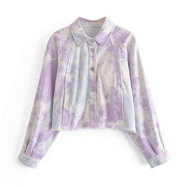 women spring fashion denim tie dye jackets coats za long sleeve loose casual female street jacket outerwear clothing 210513, Black;brown
women spring fashion denim tie dye jackets coats za long sleeve loose casual female street jacket outerwear clothing 210513, Black;brown
