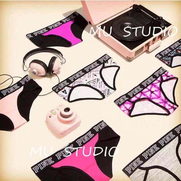 women's panties lingerie underwear pink colorful letter stars cotton bikini panty female seamless sports briefs sexi girl, Black;pink 
women's panties lingerie underwear pink colorful letter stars cotton bikini panty female seamless sports briefs sexi girl, Black;pink