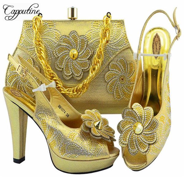 latest african decorated with flowers shoes and bag set for wedding party nigerian rhinestone spike heels women dress, Black
latest african decorated with flowers shoes and bag set for wedding party nigerian rhinestone spike heels women dress, Black
